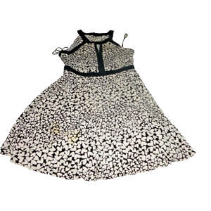 Elle Dress Women Sheath Midi Sleeveless Round Neck sz 8